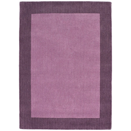 Purple rug with a solid color design on a white background