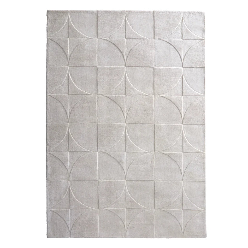 Origins Penny Rug Cream on white background