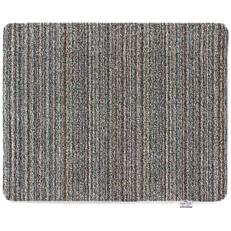 Textured gray rug on a white background