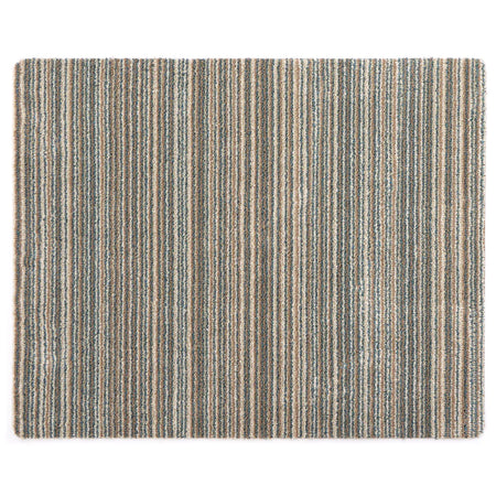 Striped rug with horizontal lines on a white background