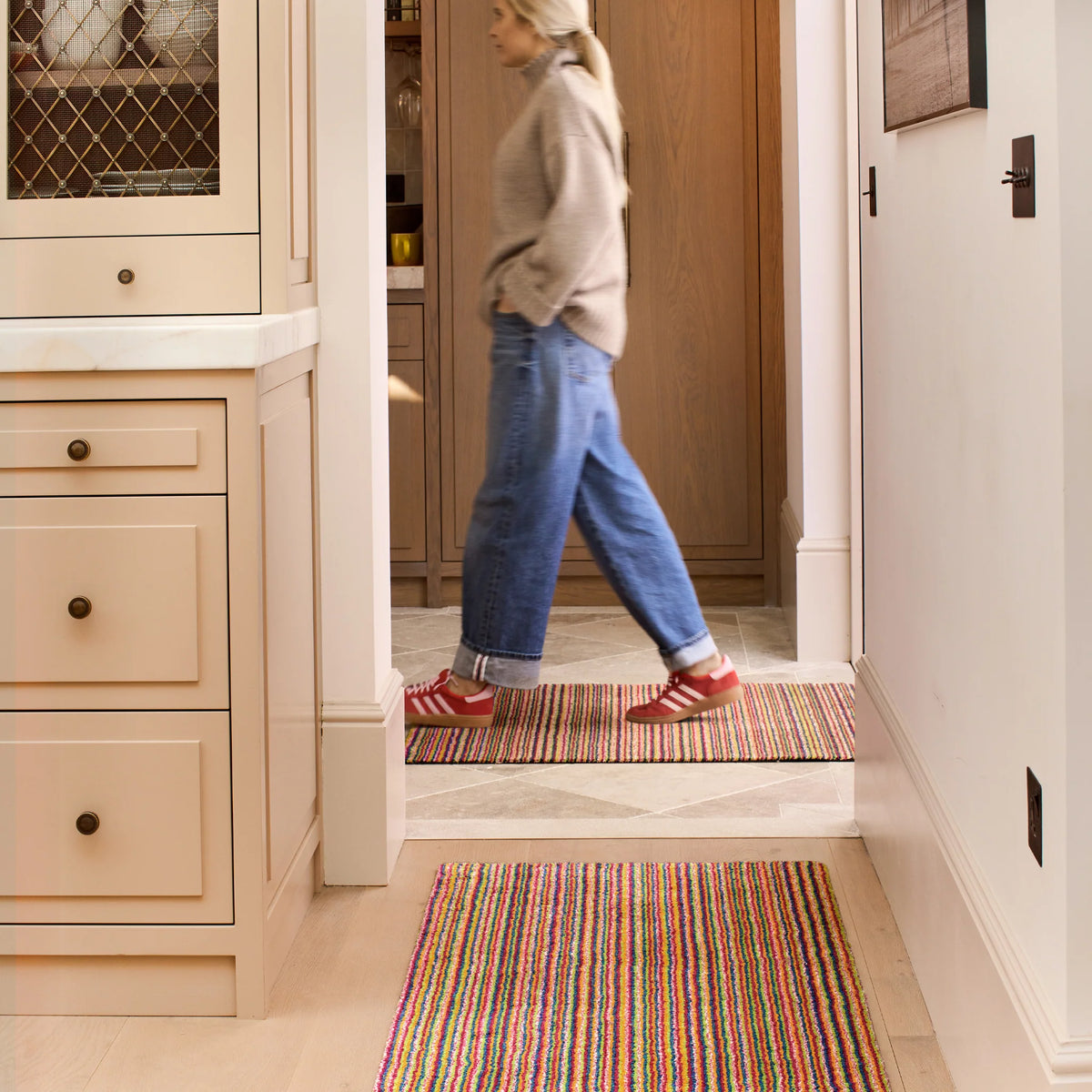 UK-made Hug Rug in vibrant bright colours

