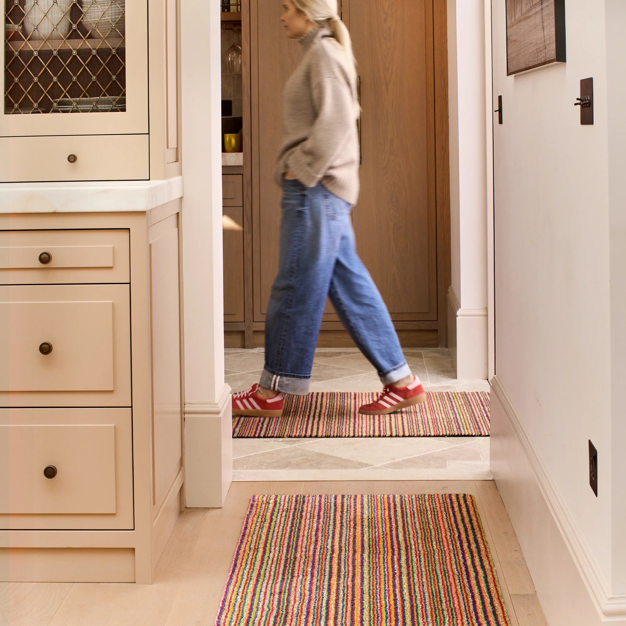 UK-made Hug Rug in vibrant bright colours

