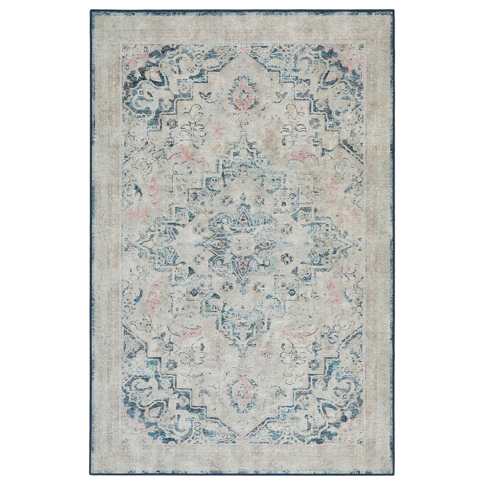 Hug Rug Classical Blue rug with Persian medallion design

