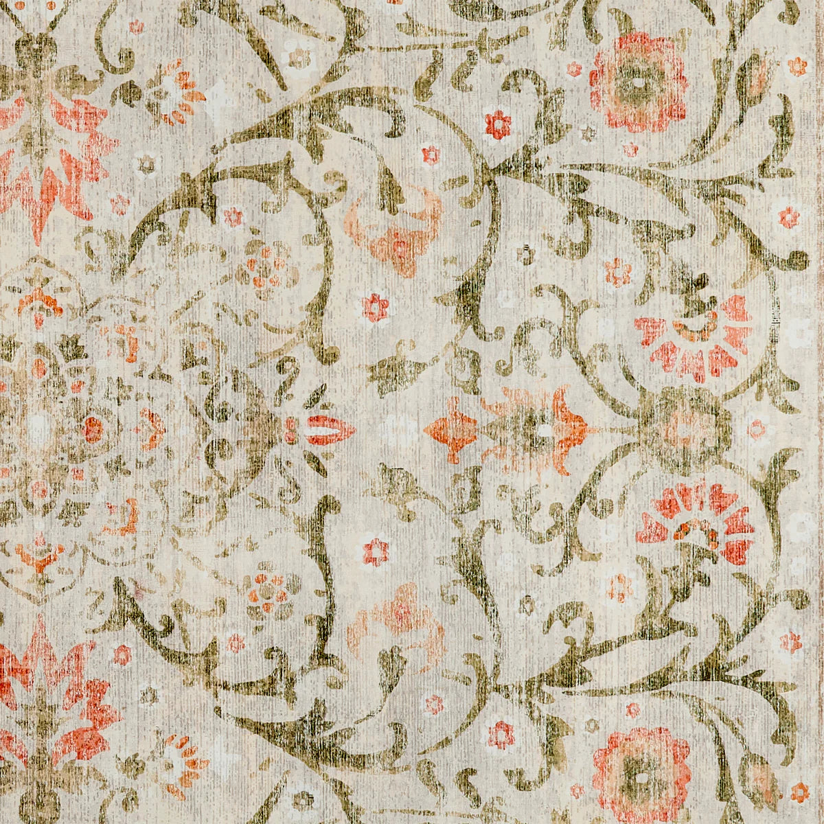Close-up of interlocking vines and classic paisley details

