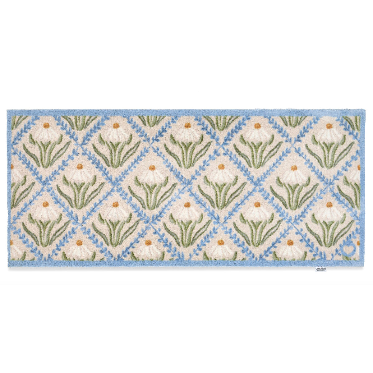 Hug Rug Daisy Trellis runner floral indoor mat

