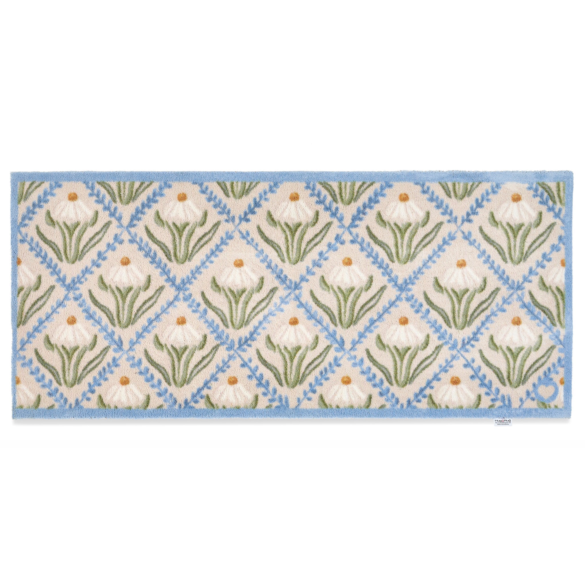 Hug Rug Daisy Trellis runner floral indoor mat

