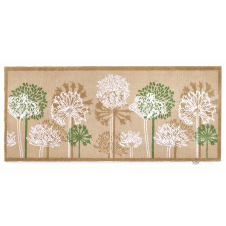 Hug Rug Dandelions neutral floral indoor doormat

