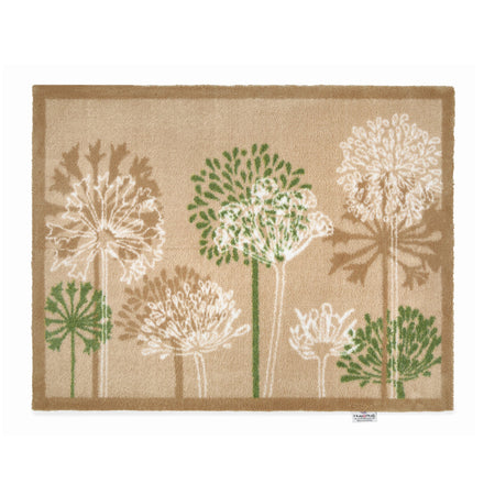Hug Rug Dandelions neutral floral indoor doormat

