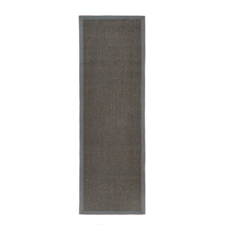 Origins Sisal runner Grey with Dark Grey Border in hallway