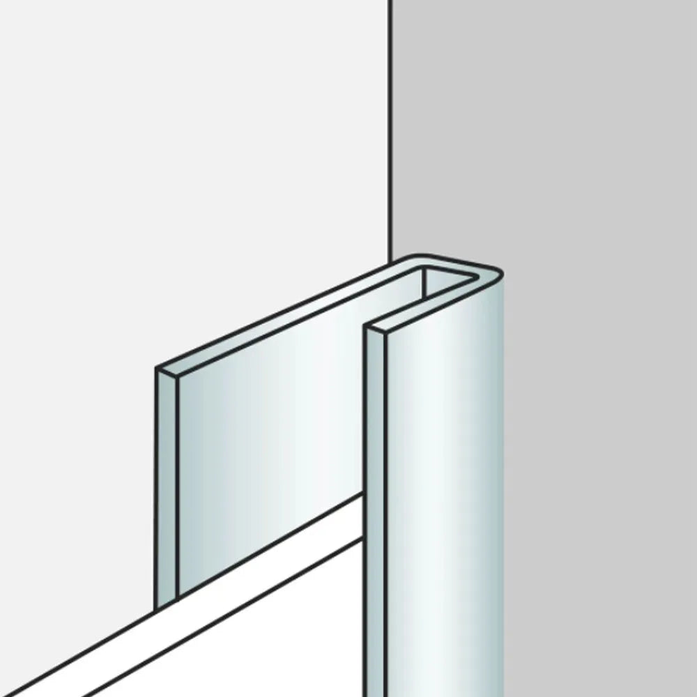 aluminium silver wall panel trim 2600mm

