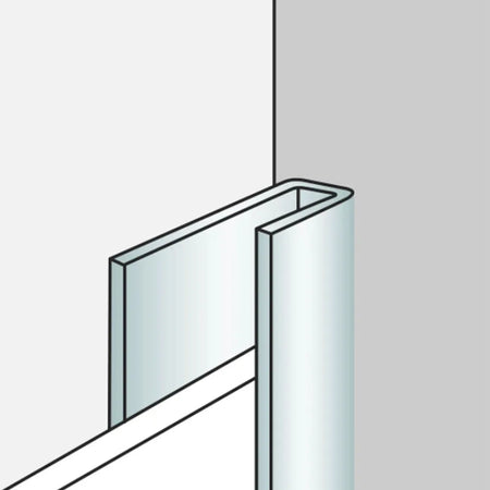 aluminium silver wall panel trim 2600mm

