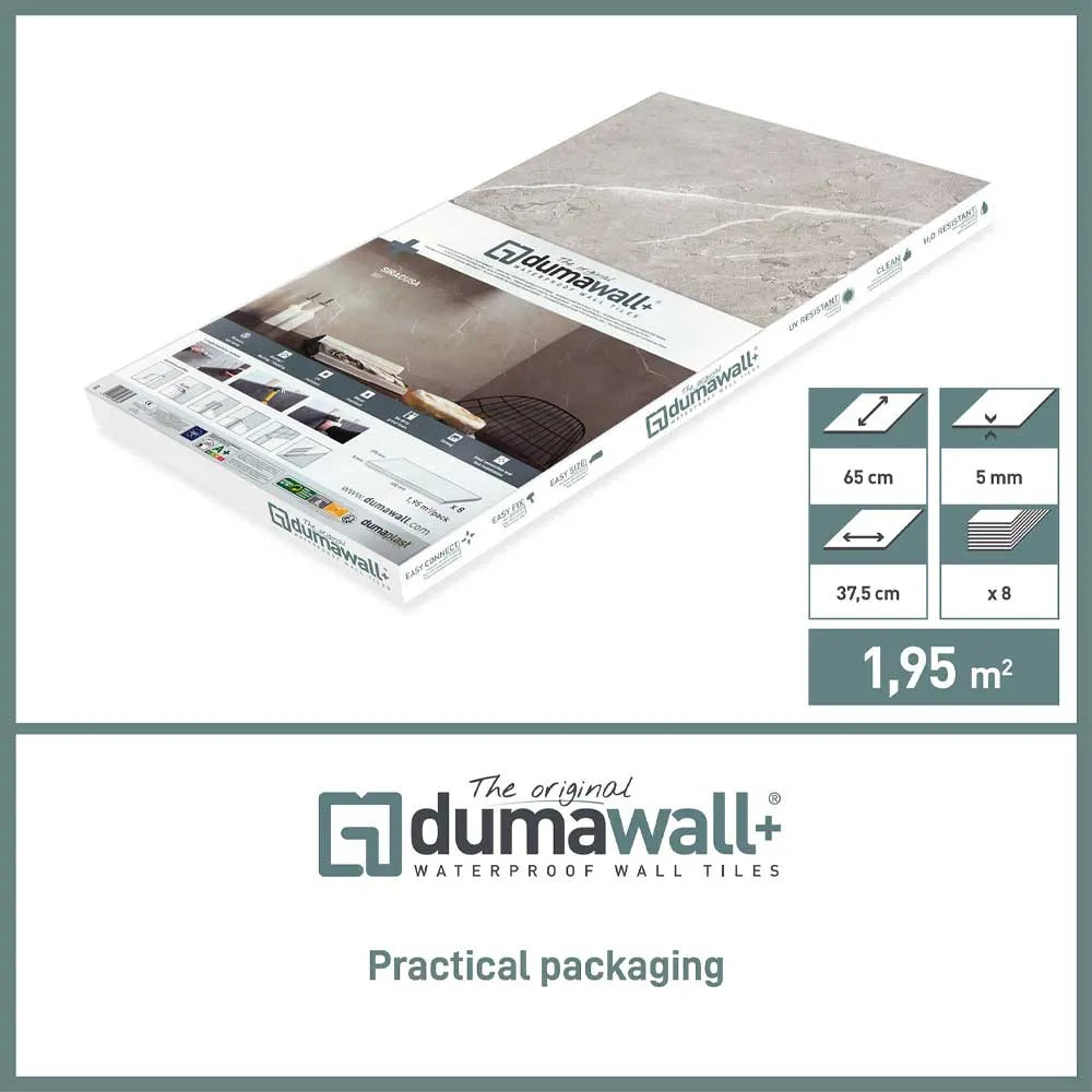 dumawall plus packing with dimensions and quantity of pack size