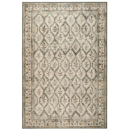 Hug Rug English Garden washable rug with floral trellis

