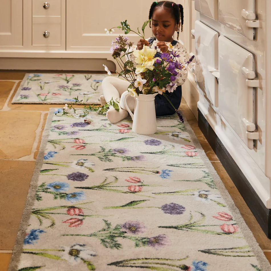 Machine washable Hug Rug Garden Multi Flora