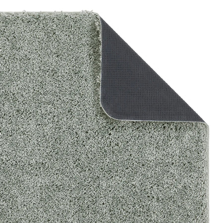 My Rug Ghost Grey – non-slip flexible rubber backing detail