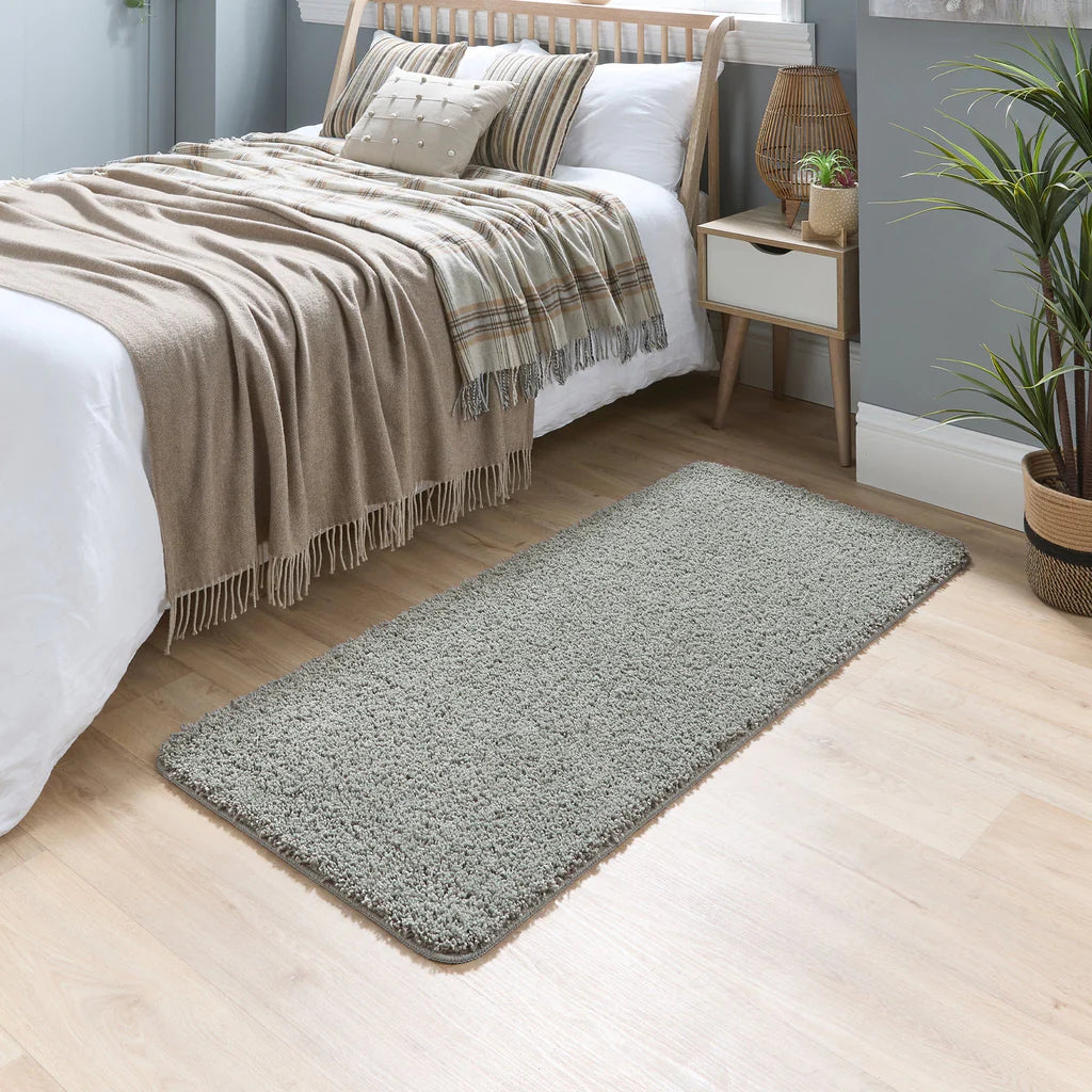 Neutral grey My Rug – cosy shaggy rug ideal for busy homes