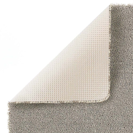 Showing backing of hug rug sense bath ghost grey