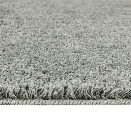 Close-up of My Rug Ghost Grey 100% Polypropylene frisée fibres