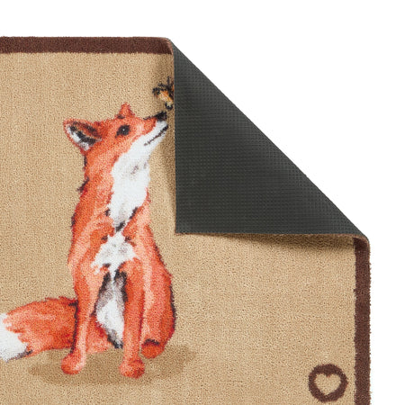 Hug Rug Ginger Fox Doormat in a rustic home setting

