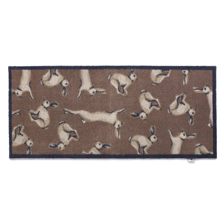 Recycled materials used in Hug Rug Hare 1

