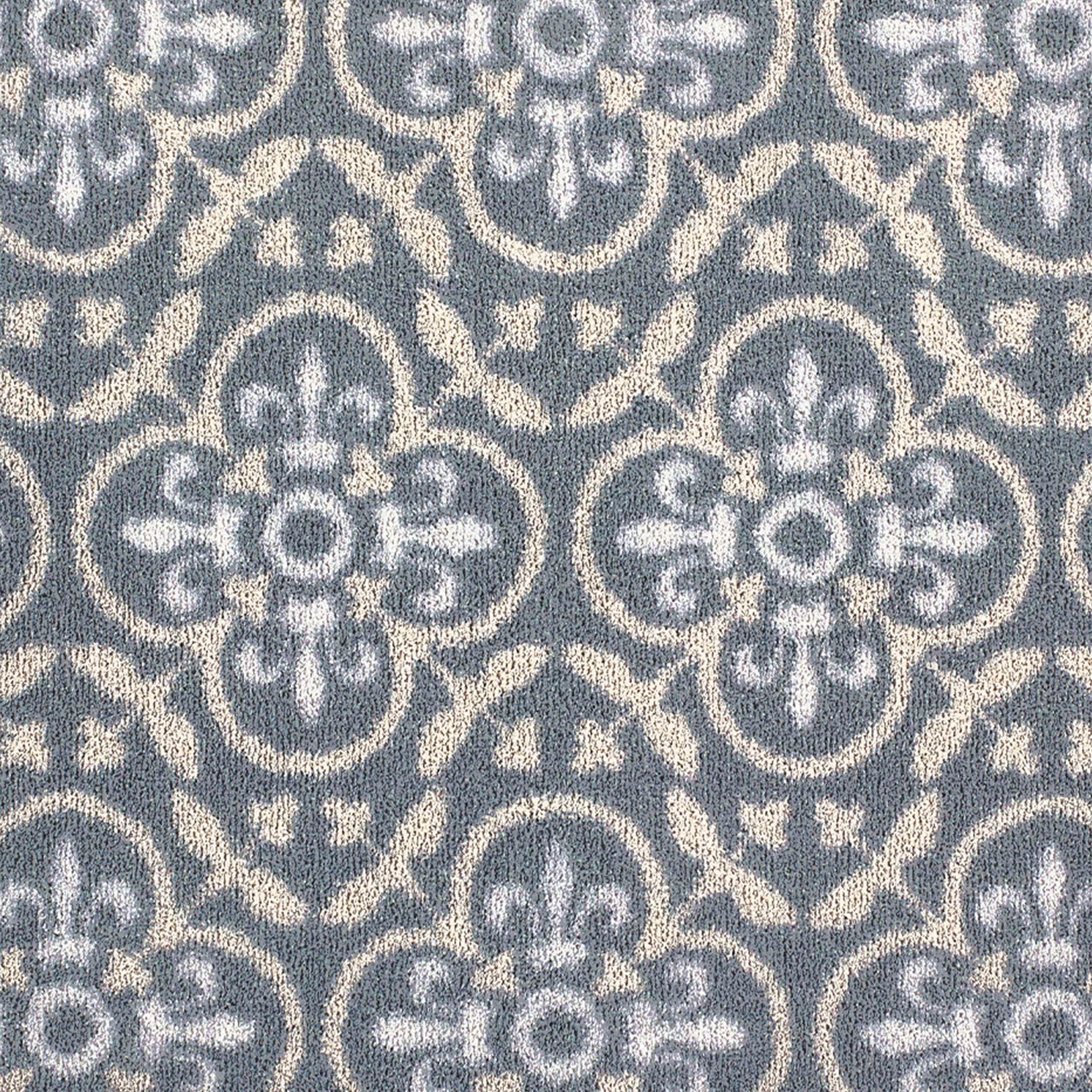 Close-up of Hug Rug heart and home pattern

