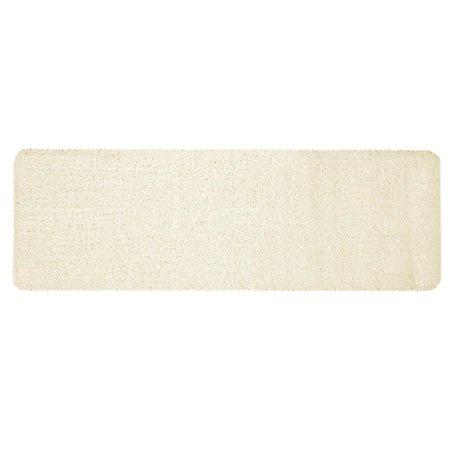 Rectangular beige rug on a white background