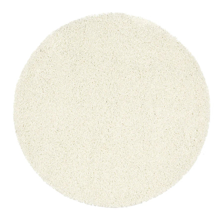 My Rug Ivory washable long pile round rug