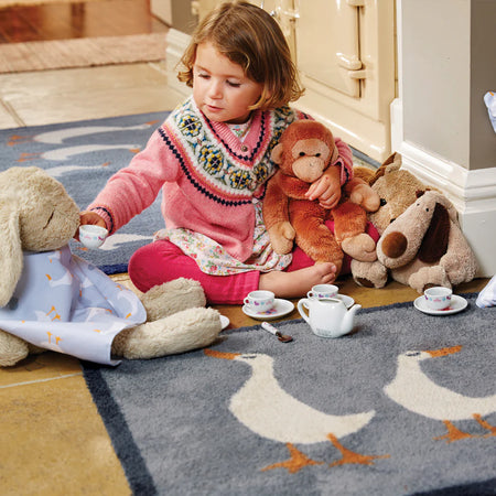 Close-up of Hug Rug Kitchen 16's non-slip backing

