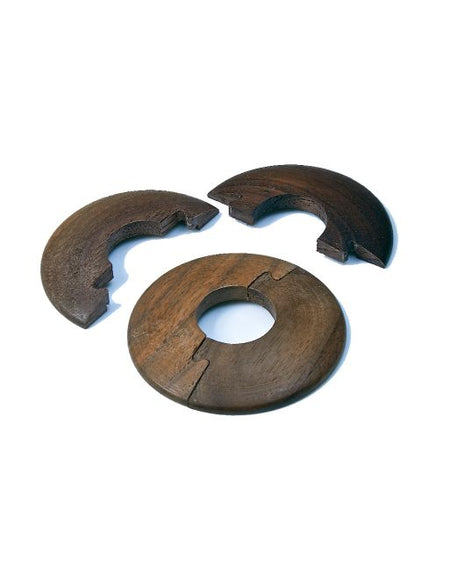 Light Brown Oak solid oak pipe collars covers