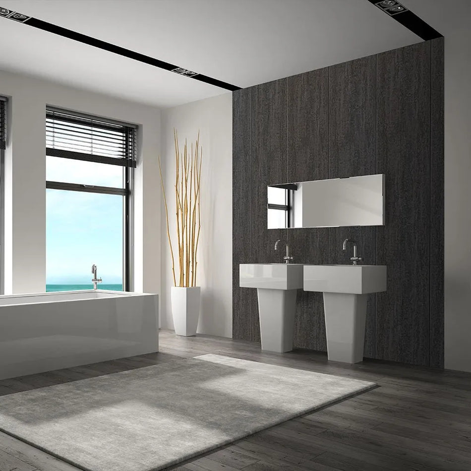 chromite mineral wall panel dark grey 2700x300mm