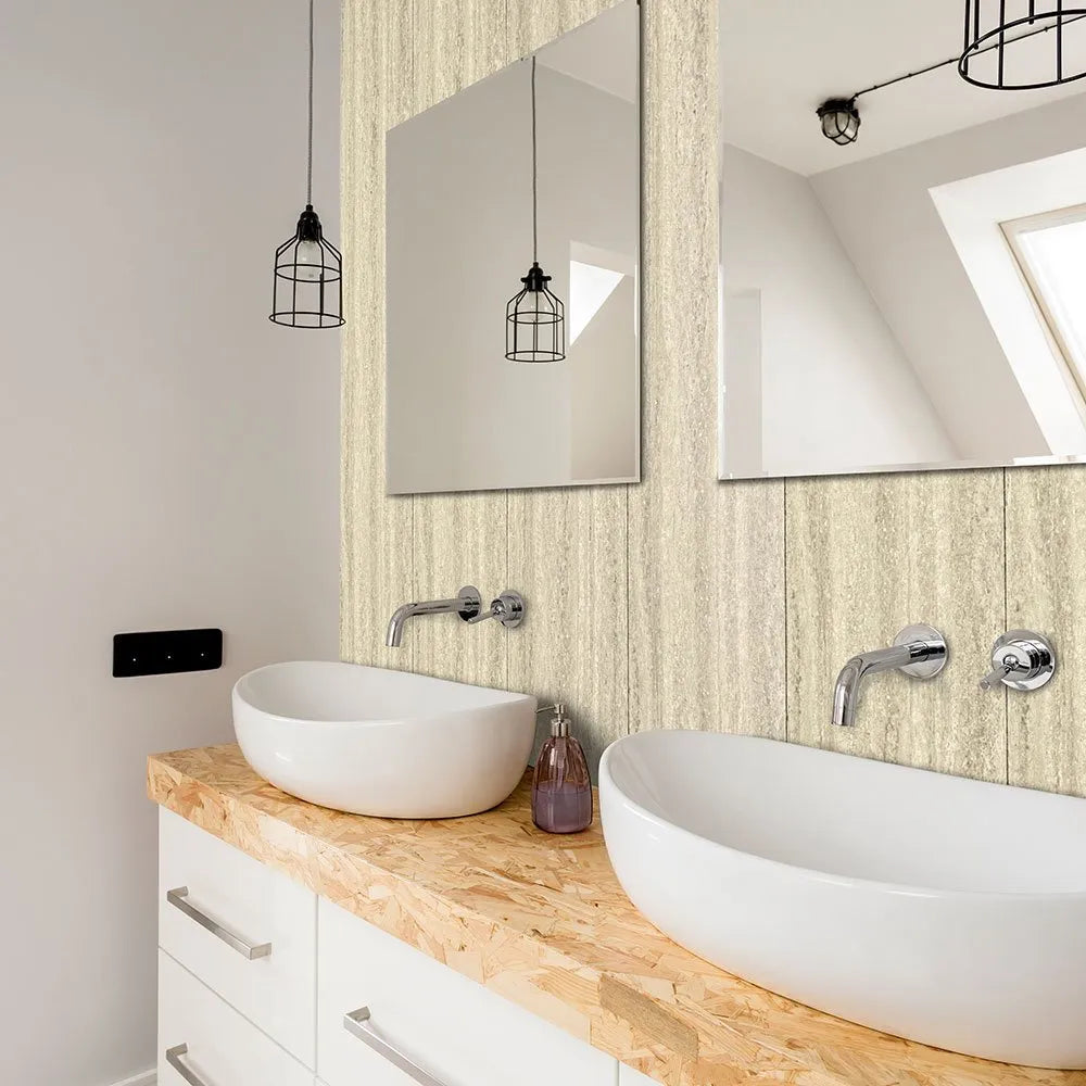 quarried beige mineral wall panel 2700x300mm