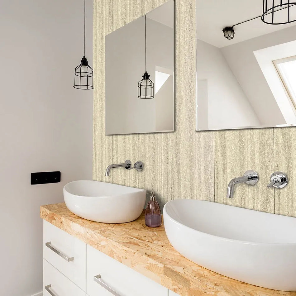 quarried beige mineral wall panel 2700x300mm