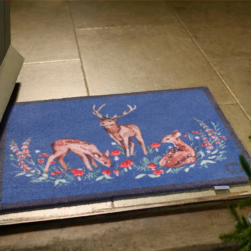 Eco-friendly washable deer-themed doormat

