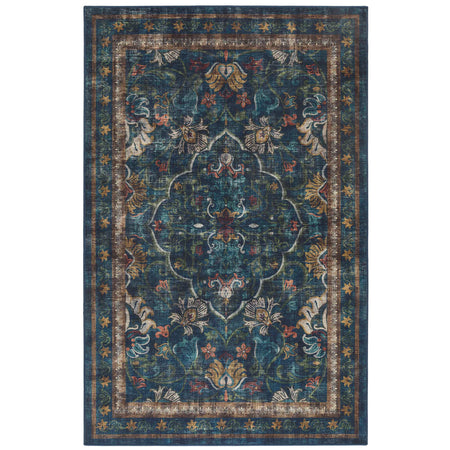 Hug Rug Midnight Paisley with rich Persian-style pattern

