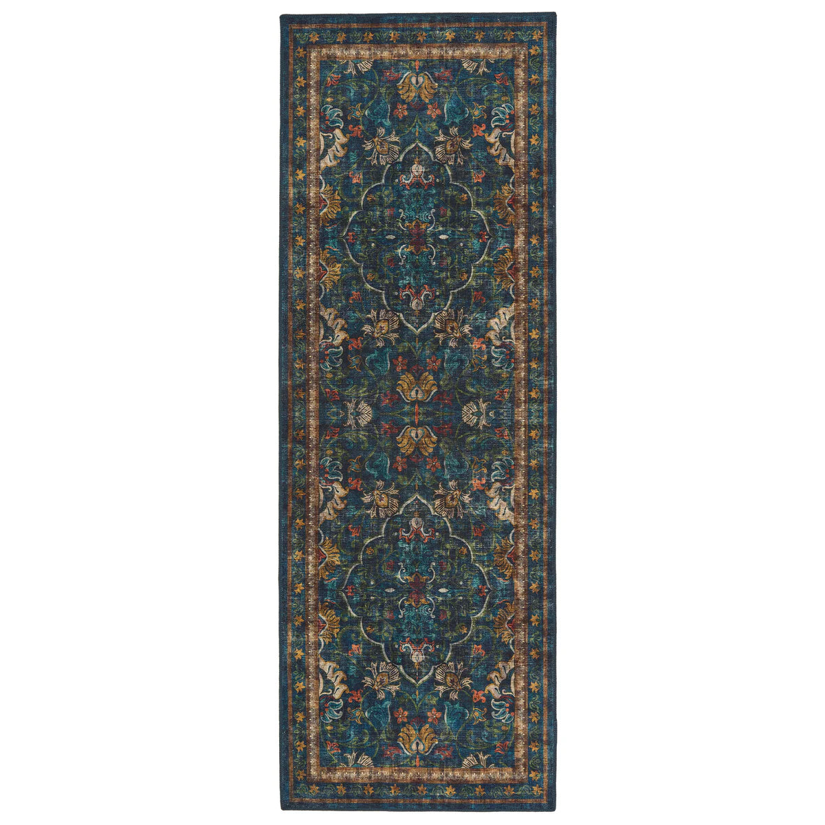 Hug Rug Midnight Paisley with rich Persian-style pattern runner

