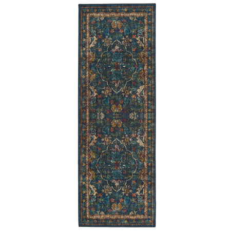 Hug Rug Midnight Paisley with rich Persian-style pattern runner

