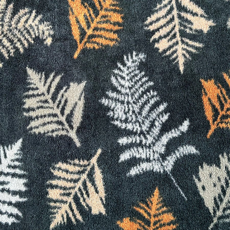 Close-up of Hug Rug Nature 14 leaf pattern texture

