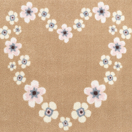 Close-up of Hug Rug Nature 15 floral heat pattern

