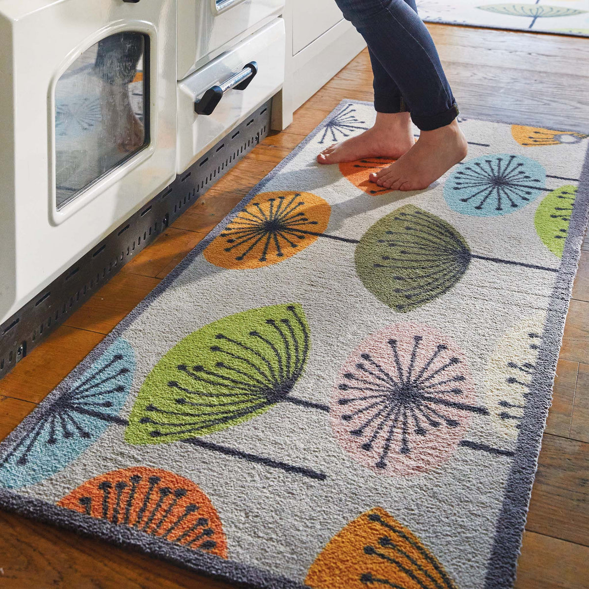 Non-slip Hug Rug with rubber backing shown

