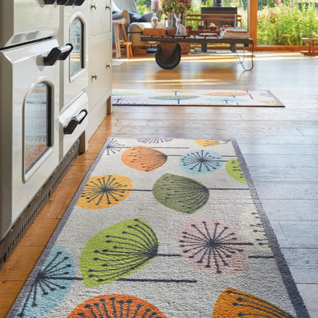 UK-made Hug Rug Nature 40 flat lay on wood floor

