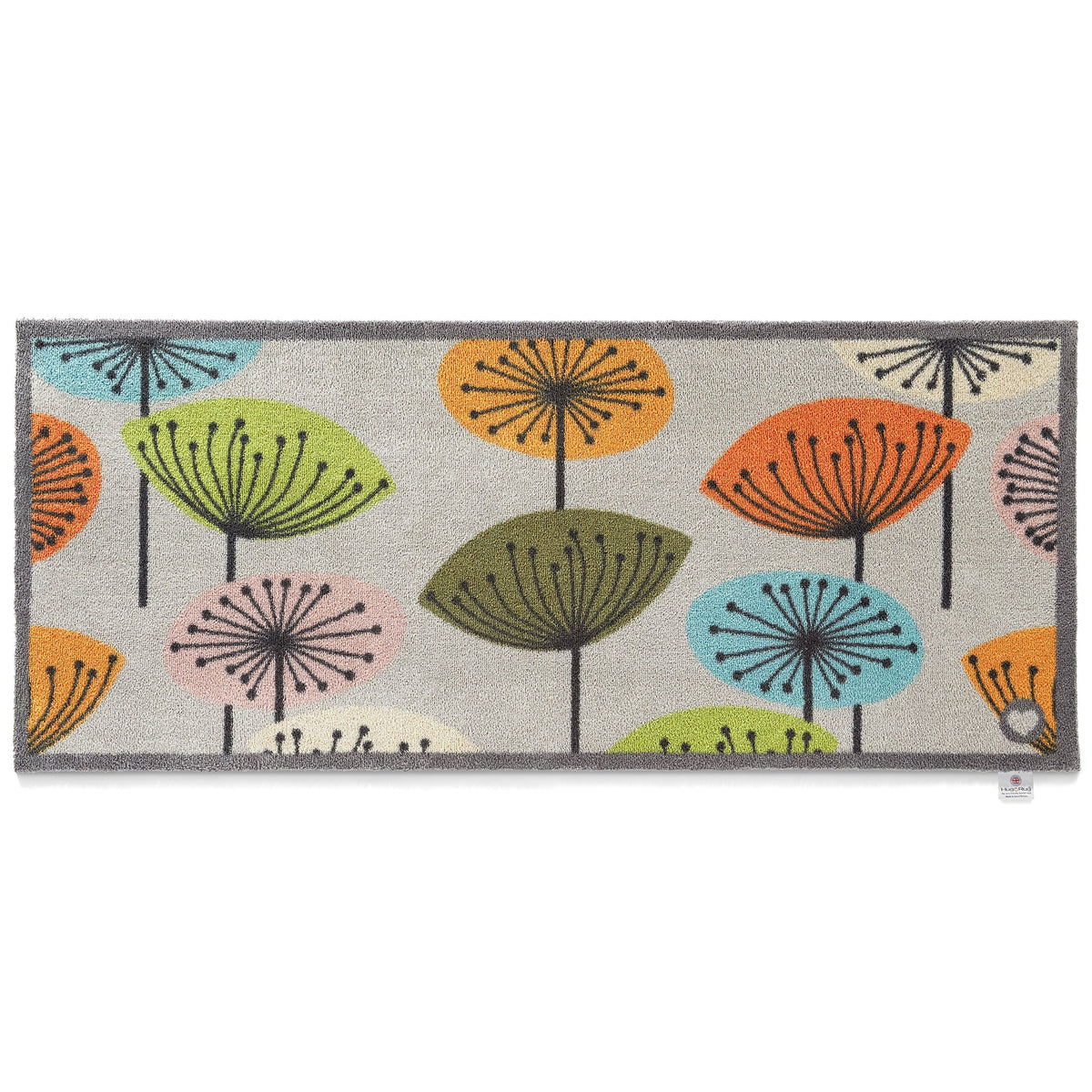 Hug Rug Nature 40 runner with neutral leaf pattern

