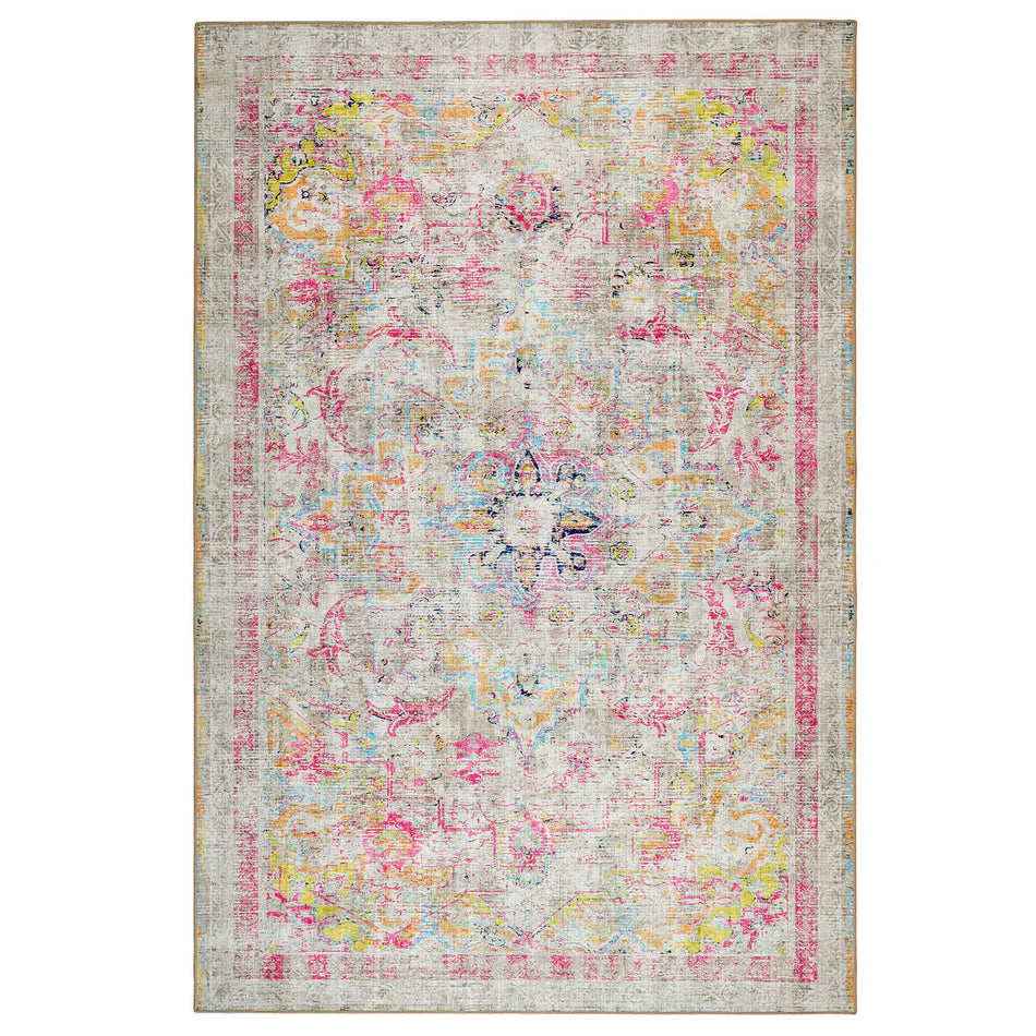 Hug Rug Neo Classical washable rug with medallion print

