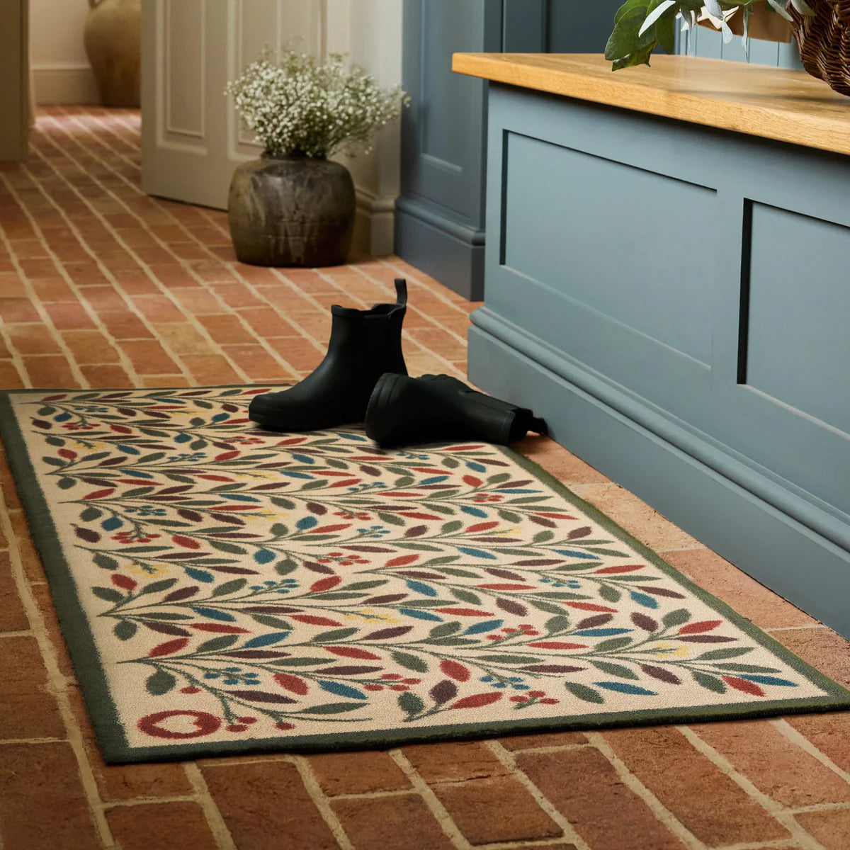 Hug Rug in earthy tones, perfect for doorways and kitchens