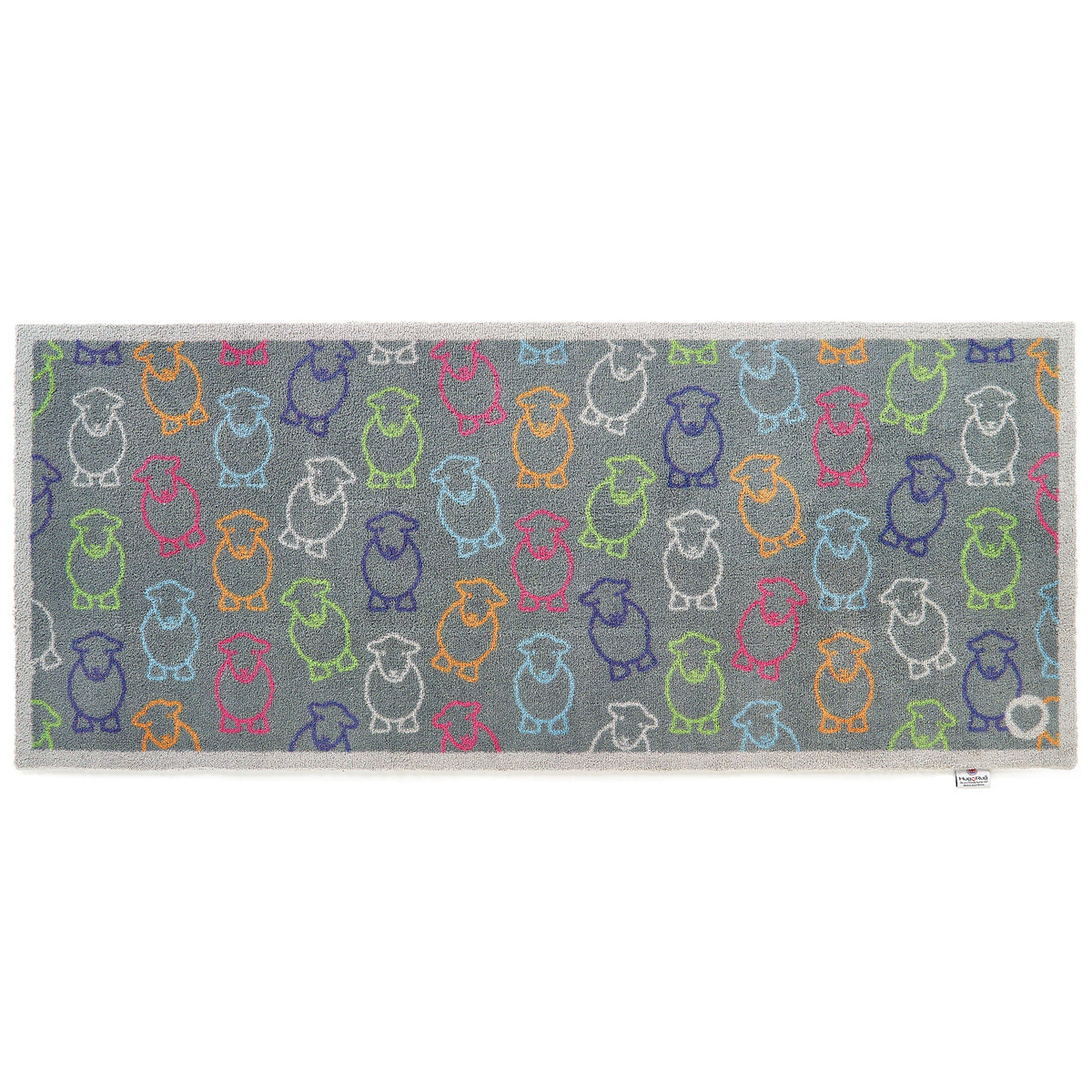 Hug Rug Outline Herdy Doormat absorbing water spills

