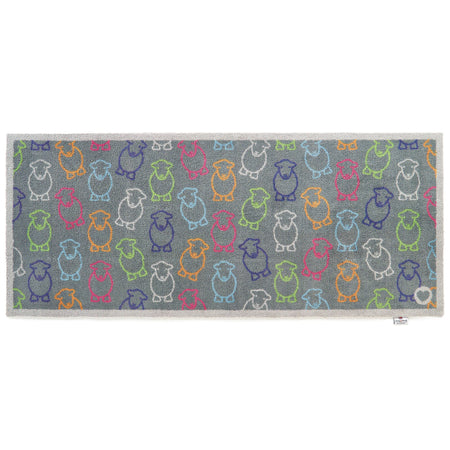 Hug Rug Outline Herdy Doormat absorbing water spills

