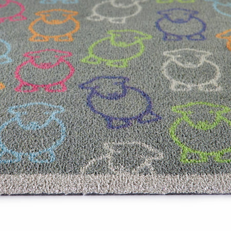 Close-up of Hug Rug Outline Herdy's non-slip backing

