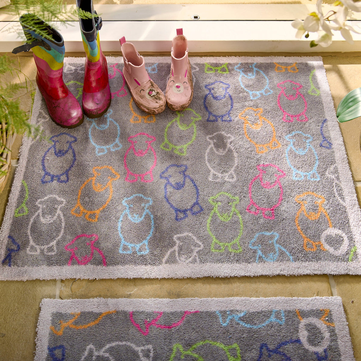 Eco-friendly washable Herdy-themed doormat

