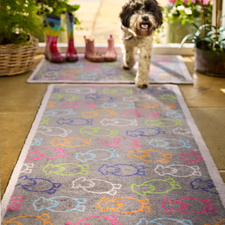 Hug Rug Outline Herdy Doormat in a modern home setting

