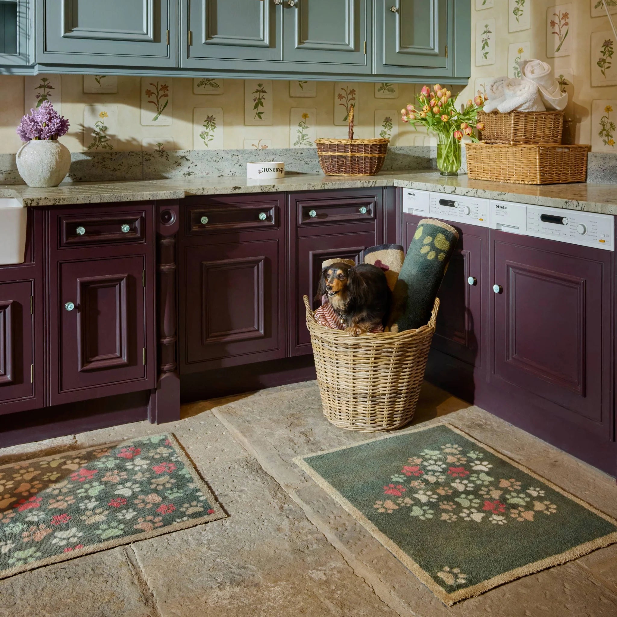 Stylish British-made paw print doormat for pet lovers

