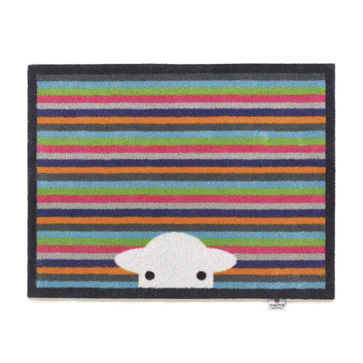 Hug Rug Peep Stripe Herdy Doormat absorbing water spills

